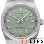 勞力士蠔式恆動36腕錶，開心果綠，126000，附錶盒、保固卡，不鏽鋼材質，男士腕錶，開心果綠，成色極佳 [全新]