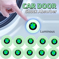 4/12Pcs Upgrate BMW Luminous Car Door Shock Absorber Gasket Sound Insulation Pad Shockproof Thickening Cushion Anti-Collision Stickers Car Door Protector Car Decoration Accessories for BMW F10/F30/F45/F46/F48/G30/X1/X2/X3/X5/X6