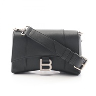 【二手】BALENCIAGA世家 (Balenciaga) DOWNTOWN 736471 黑色皮革女單肩包