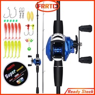 Ready Stock Malaysia FRRTC Fishing Rod Set Baitcasting Casting Rod Joran Pancing Set Fishing Reels 2