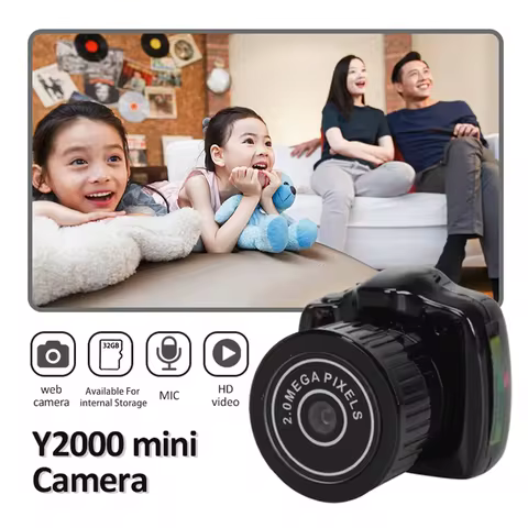 Y2000 Mini Camera Small Sport DV DVR Keychain Micro Video Camcorder Security HD Cam Video Audio Reco