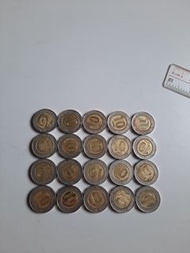 香港:洋紫荊:(10元硬幣):全部1994年:(風水錢):俗稱:(有金有銀):可散買10個:共20個