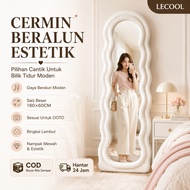 Cermin Asthetic Estetik Full Length Mirror 160x60CM OOTD Photo Studio Large Wavy Bedroom Home Decor