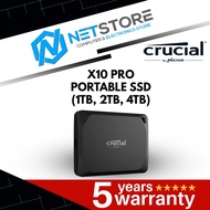 CRUCIAL X10 PRO PORTABLE SSD (1TB, 2TB, 4TB)