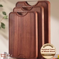 Ebony Cutting Board Household Solid Wood Kitchen Knife Board Cutting Board All Wood Antibacterial Mi