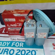 LNB-F C BAND Twin Palapa Telkom LGSAT LG-220 2 SATELIT -  1 RECEIVER