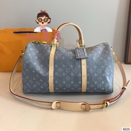 Genuine leather bag, gym bag, new model, travel bag, crossbody bag, denim bag, Keepall, airport bag