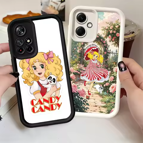 Anime Candy Candy Soft Phone Case for Xiaomi Poco X7 X6 X5 Pro X4 Gt X3 F7 Ultra M8 M7 Redmi 15C 15 