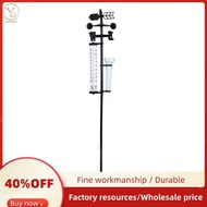 Garden Weather Station, Weather Station Rain Gauge, Wind Gauge Rain Gauge and Thermometer for Garden