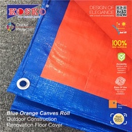 KOSKO KCV-BO-2020 (20'x20') Blue Orange PE Tarpaulin Canvas