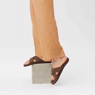 indosole CROSS 環保拖鞋 大地棕 男