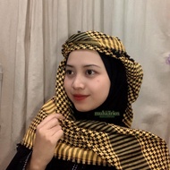 Latest Motif Tassel Turban hijab Turban Ronce Gold Turban