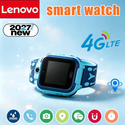 Lenovo Waterproof GPS Tracking Kids Watch 4G SIM Card Call Camera Mini Children Smart Wrist Watch El