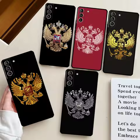 Russia Russian Coat Of Arms Case For Samsung Galaxy S23 S24 Ultra S22 S21 Plus Note 10 Note 20 S9 S1