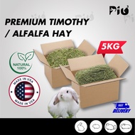 [24HR SHIP] PREMIUM SOFT TIMOTHY HAY 5KG Imported Timothy Hay Lucerne Hay Rabbit Guinea Pig Chinchil