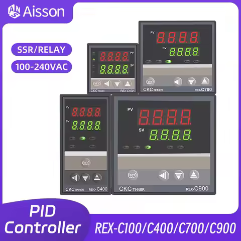 REX-C100 PID Temperature Controller Digital Display Thermostat SSR Relay Output REX C400 C700 C900 1