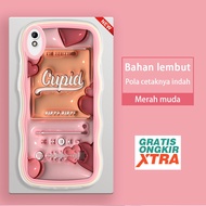 Redmi 6 6A 7 8 8A K40S 9A 9C 10A 9T 10C 10 5G Phone Case FIFTY FIFTY Cupid colorful 3D song wave bor