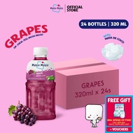 Mogu Mogu Grape Nata de Coco Juice Drink 320ml x 24 bottles