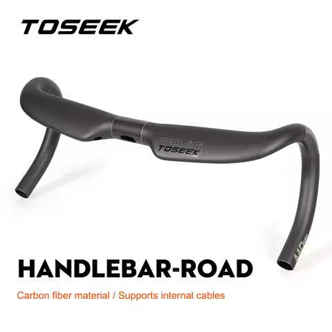 TOSEEK TR40 Carbon Race Handlebar 380/400/420/440MM Road Bike Dropbar Handle Bar Spare FOR Bicycle P