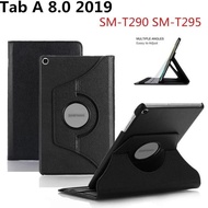 Samsung TAB A8 8 8.0 A8 2019t295 ROTATE LEATHER FLIP CASE COVER CASING