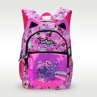 Australia smiggle original children's schoolbag girls shoulder backpack rosy space cat kawaii waterproof school supplies 7-12 years old 16 inches