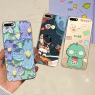Huawei Y7 Y 7 Prime 2018  LDN-LX2 LDN-L21 Phone Case Space man Flower Printed Soft Silicone Cover for Huawi Nova 2 Lite Casing