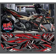 Winner x v3 rsx black and red stamp model 35 removable decal 3 layers many color versions winner x a