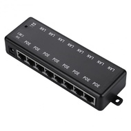 P4POE Injector 8 Ports PoE Power Adapter Ethernet Power Supply for CCTV Network POE Camera Power Ove