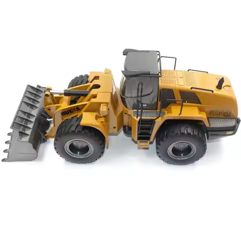 Huina Remote Control Bulldozer Model 1583 2025 Upgraded Large Size Alloy 22 Channels Professional Lo