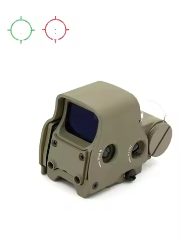 Holographic Collimator Sight 558 G33 G43 Red Green Dot Sight 3X Magnifier Tactical Reflex Hunting Ri