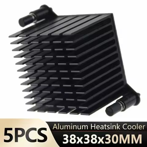 5 Pieces Northbridge Radiator 38x38x30mm PC CPU Aluminum Cooling Heatsink Cooler