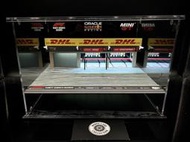 【收藏模人】Mini GT 紅牛 F1 Pit區 展示盒 壓克力 收藏盒 場景 模型車 附LED 1/64 1:64