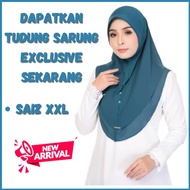 [New Arrival]Tudung Sarung Chifon 2 Layer By Fblus Clurs Saiz XXL - Souk/Instant/Plain - Awning Cott