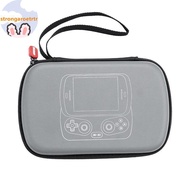 Strongaroetrtr 1 Piece PU Leather Shell Portable Organizer Bag For Anbernic RG Slide Game Console Ha