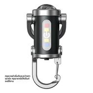 TOMM.JK ไฟฉายพวงกุญแจ ไฟฉายขนาดเล็ก ไฟฉายฉุกเฉินอเนกประสงค์ ไฟฉายแบบชาร์จไฟได้กันน้ำที่สว่างมาก สำหร