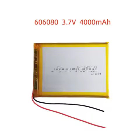 3.7V 4000mAh Li-Polymer Replacement Li Lipo Battery 606080 JST 2Pin 1.0/1.25/1.5/2.0/2.54mm Connecto