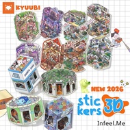 NEW2026 50 INFEEL.ME 3D Landscape Sticker Models - Space Stickers Game Relaxation DIY Decoration 3D 