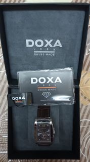 DOXA 1889 行政纖薄系列男裝鑽石腕錶（D193SGY)
