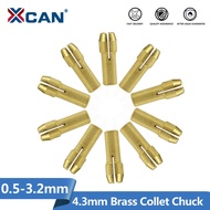 10pcs Brass Collet Chuck 4.3/4.8mm Shank Mini Drill Chuck Collet Set for Mini Electric Grinder Mini 
