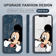 For Samsung Galaxy J6 Plus J4 Plus 2018 J7 Pro J7 2017 J730 Cute Funny Mickey Mouse Pattern Side Design Liquid Silicone Casing Full Cover Camera Shockproof Protection Phone Case