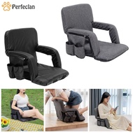 [Perfeclan] Stadium Chair Upgraded Armrest Comfort Easy to Carry Foldable Seat Cushion with Back Support for Outdoor Indoor