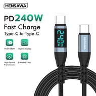 HENSAWA US3109 Type-C to PD240W Fast Charging Cable With E-Marker Chip Data Transfer 480Mbps USB-C