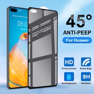 Anti Glare Full Coverage Tempered Glass For Huawei P50 P40 P30 P20 Lite Nova 11i 10 9 8i 7i 7 SE 5T 3i Y90 Y70 Honor 8X Y9a Y7a Y7 Pro Y9 Prime 2019 Y8P Y7P Y6P Y5P Y9s Y6s Privacy Protection Screen Protector