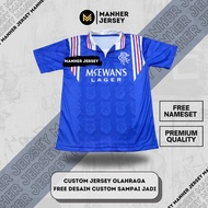 GLASGOW RANGERS 1996 1997 RETRO FULL PRINTING JERSEY