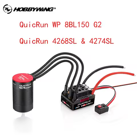 NEW HOBBYWING QuicRun WP 8 BL150 G2 3-6S Waterproof Speed ​​Controller Sensorless Brushless ESC For 