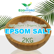 2KG EPSOM SALT Organic Farming / Agriculture Grade Magnesium Sulfate fertilizer Baja Bunga Daun buah MgSO4 MGS Mgo