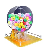 Get 8%  coupon】New Commercial Manual Lottery Machine Transparent Turntable Two-Color Ball Number Dra