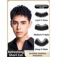 Natural Invisible Frontal Hair Topper
