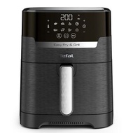 TEFALหม้อทอดไร้น้ำมัน ดิจิตอล 2 in 1 Easy Fry & Grill Precision (1550 วัตต์, 4.2 ลิตร, สีดำ) รุ่น EY