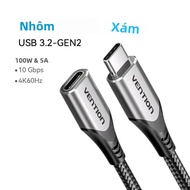 Cáp Nối Dài Vention USB C Loại C Dây Nối Dài Cho Xiaomi Nintendo Switch USB 3.2 Thunderbolt 3 Cáp Tr